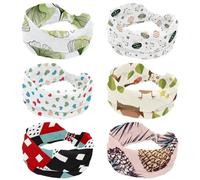 6 fasce larghe da donna elastiche a turbante per l'inverno, ornamento verde, fascia per capelli antiscivolo, fasce per capelli per allenamento del sudore, accessori per capelli alla moda