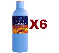 6 FELCE AZZURRA BAGNODOCCIA AMBRA E ARGAN 650ML BAGNO DOCCIA NUTRIENTE