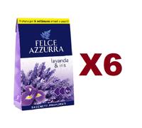 6 FELCE AZZURRA SACCHETTI PROFUMATI LAVANDA & IRIS DA 3 RILASSANTE ARMONIA