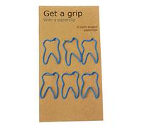 6 fermagli a forma di dente, dentista regalo per l' ufficio, ideale per studenti dentali 4 cm x 2.5 cm