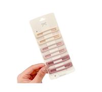 6 fermagli laterali per capelli alla moda, pratici e versatili, colore Morandi, per donne e ragazze, accessori per capelli (04)