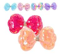 6 fermagli per capelli con glitter per dolci fiocchi per capelli, clip decorative per feste di compleanno, servizi fotografici, antiscivolo e durevoli