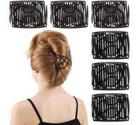 6 fermagli per capelli elastici magici, regolabili, da donna, stile vintage, accessori per capelli multiuso