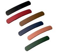 6 fermagli per capelli, fermagli per capelli, eleganti francesi chic per donne e ragazze, fermagli per capelli vintage magro design rettangolare accessori per spessi e sottili sei colori