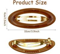 6 Fermagli Per Capelli Semplici, Fermagli Per Capelli Retrò, Fermagli Per Capelli Ovali, Accessori Per Capelli, Fermagli Per Capelli Antiscivolo, Accessori Per Capelli Da Donna