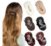 6 fermagli per capelli spessi da donna, curvati, con tenuta forte e design antiscivolo, per donne e ragazze. (9)