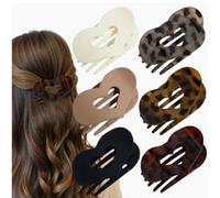 6 fermagli per capelli spessi da donna, curvati, con tenuta forte e design antiscivolo, per donne e ragazze. (10)
