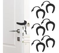 6 fermaporta di sicurezza, First Responder, fermaporta per forze dell'ordine, polizia, servizi di soccorso e uso domestico (nero)