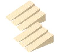6 fermaporta in legno per la parte inferiore della porta, blocchi di legno, fermaporta di sicurezza solido antiscivolo fermaporta spessori triangolo tappo in legno adatto per il fondo della porta su