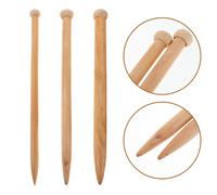 6 ferri da maglia in legno extra large per progetti fai da te, 35 cm di