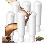 6 filtri dell'acqua di ricambio compatibili con Krups F088 F08801, filtro a 3 livelli adatto per macchina da caffè Nivona, Melitta Pro Aqua