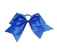 6 fiocchi for capelli da cheerleader - fiocco grande glitter oro 8 pollici con strass all-over, supporto elastico for coda di cavallo for la danza del Per Cheerleaders(Color 6)
