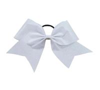 6 fiocchi for capelli da cheerleader - fiocco grande glitter oro 8 pollici con strass all-over, supporto elastico for coda di cavallo for la danza del Per Cheerleaders(Color 1)