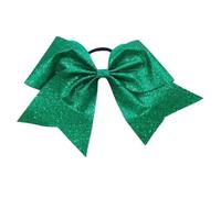 6 fiocchi for capelli da cheerleader - fiocco grande glitter oro 8 pollici con strass all-over, supporto elastico for coda di cavallo for la danza del Per Cheerleaders(Color 8)