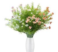 6 fiori artificiali come veri, fiori artificiali, balconi, esterni, resistenti alle intemperie, bouquet di fiori artificiali, decorazione da tavolo primaverile, decorazione floreale per stanze