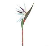 6 fiori artificiali di uccello del paradiso con steli pieghevoli per interni e decorazioni per matrimoni, progettati per l'uso in case, hotel, uffici ed eventi (blu tromba)