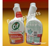 6 Flaconi Cif Ricarica Sgrassatore Univ. Green Active Aceto & Bicarbonato 650ml
