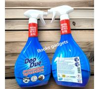 6 Flaconi Deo Due Spray Profumatore Sgrassatore AZZURRO Sgrassa Profumato 600ml