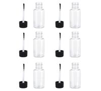 6 flaconi per smalto da 20 ml, flaconi trasparenti per smalto vuoti con pennello