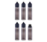 6 flaconi vuoti da 70 ml, flaconi flessibili per liquidi, flaconi contagocce V3, flaconi a pressione, flaconi di plastica vuoti, flaconi dosatori, flaconi da viaggio (neri)