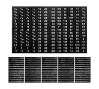 6 Fogli Adesivi di Identificazione Ut e nsili | Applicazione Autoadesiva, Stampa Resistente Caratteri e Icone, per Officina e Riparazioni in Laboratorio