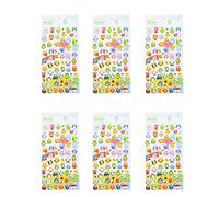 6 fogli adesivi diario adorabile gufo giraffa album adesivi cartone animato bambini fai da te calendario calendario decorazione etichetta etichetta etichetta