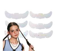 6 fogli di arredamento facciale adesivo - Frequenza glitter | | Patch di cuore a stella temporanea di lunga durata per orgoglio concerto di Halloween Festival Birthday Carnival Kids Cosplay Wedding