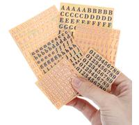 6 fogli di lettere dell'alfabeto, mini adesivi a forma di lettere piccole, autoadesive, in resina epossidica, piccoli tessuti fai da te, in vinile, lettere monogramma per colata epossidica