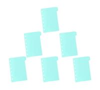 6 Fogli Divisori A7 per Raccoglitori ad Anelli in PP Verde | Inserti per Diario e Scuola, Etichette Facili, Stile Minimalista, Semplici da Portare, Robusti e Pratici