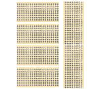 6 fogli etichette per identificare auricolari