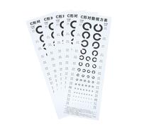 6 fogli VISUAL Eye Testing Grafico C-Type Vision Grafico Pratico muro occhio
