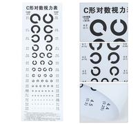 6 fogli VISUAL Eye Testing Grafico C-Type Vision Grafico Pratico muro occhio