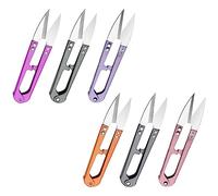 6 forbici da cucito a U, mini tronchesi per punto croce, forbici da cucito, ideali per cucito, artigianato e accessori fai da te (colore casuale)