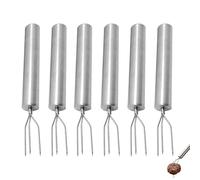 6 forchette per patate, forchette per patate, in acciaio inox, forchetta per mais, forchetta per cioccolatini, riutilizzabili, supporto per patate in pellet per verdure, pannocchie di mais, strumento