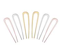 6 forcine per capelli francesi per donne, le forcine francesi a forma di U sono lunghe ciascuna 3,9 piedi, accessorio per lo styling dei capelli delle ragazze.