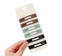 6 forcine per capelli rettangolari di colore opaco, stabili e antiscivolo, per dimagrire il viso, versatili strumenti per lo styling dei capelli