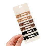 6 forcine per capelli rettangolari di colore opaco, stabili e antiscivolo, per dimagrire il viso, versatili strumenti per lo styling dei capelli