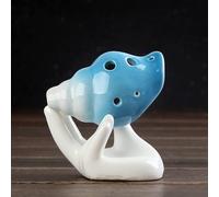 6 fori Conch Ocarina Conch Shape Creativi fatti a mano portatili Principianti Regali for la festa della mamma e del papà Mini strumenti musicali (Color : Blue)