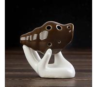 6 fori Conch Ocarina Conch Shape Creativi fatti a mano portatili Principianti Regali for la festa della mamma e del papà Mini strumenti musicali (Color : Coffee)