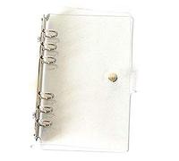 6 fori trasparente morbido PVC Notebook Cover rotonda raccoglitore ad anelli copertura protezione fogli sciolti cartella A7 confortevole ed ecologico durevole