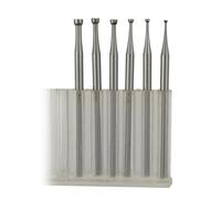6 frese a bocca aperta - 3/32 '' Shank Jewelry Setting Cup Burs Wire Rounder Bits Lapidary Making Bits per utensili rotanti include Dremel (008-023)