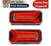 6 Funzioni LED Posteriore Coda Luci 2 X 12-24V Bus Camion Wagon Camper Cavalli