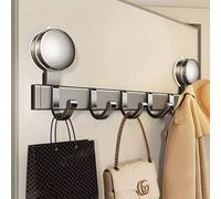 6 ganci da parete, senza foratura richiesta, montaggio con ventosa, facile installazione. Adatto per riporre vestiti, asciugamani, accappatoi, piccoli oggetti in bagno, camera da letto, lavanderia, so