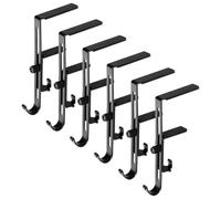 6 ganci natalizi regolabili dietro la porta in ferro punzonato doppio gancio per caminetto calza ghirlanda ganci decorazioni natalizie