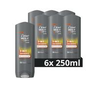 6 gel doccia Dove Men+ Care Sport, 250 ml