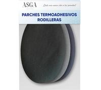 6 ginocchiere per pantaloni. Confezione nera, grigia e blu navy. Toppe termoadesive per la riparazione di tute per bambini. Gomito adesivo per ferro da stiKnee patches. Toppe adesive.