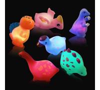 6 giocattoli da bagno con dinosauro con luce, giocattolo da bagno, giocattolo per il bagno, giocattolo per l'acqua, giocattolo per la vasca da bagno, giocattolo per bambini, giocattolo per l'acqua per