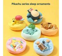 6 giocattoli ufficiali dei Pokémon: Pikachu, Bulbasa Seed, Eevee, Kabi, Kira, Kamara, simpatici modelli di personaggi anime, bambole con cuscinetti antipolvere, giocattoli dei personaggi, regali da co