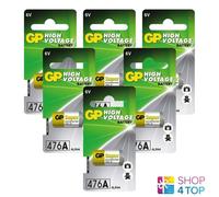 6 GP Alcalino Alta Tensione Batteria 476A 6V 4Lr44 No Mercury 476Af-2C1 2027 New