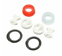 6 guarnizioni per valvole con dischi in ceramica, guarnizione O-Ring, rondella in silicone, cartuccia per rubinetto miscelatore ad anello valvola (2 set)